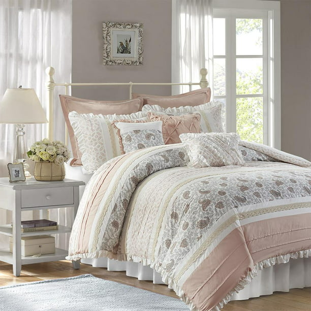 Details about   Madison Park Essentials Marible 9 Piece Complete Comforter Cotton Sheet Bedding